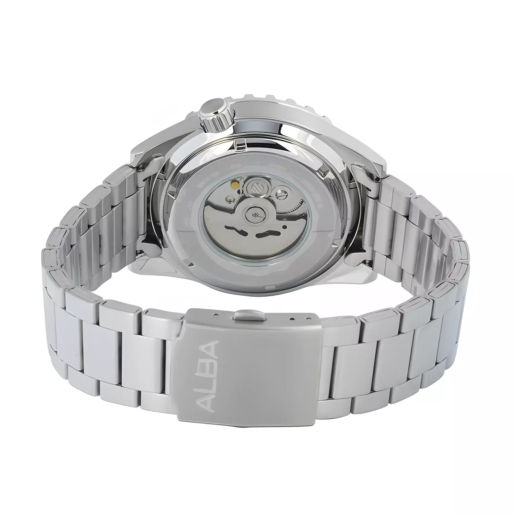 Alba Mechanical - Jam Tangan Automatic Pria - Green Dial - All Stainless Steel - AL4699X1