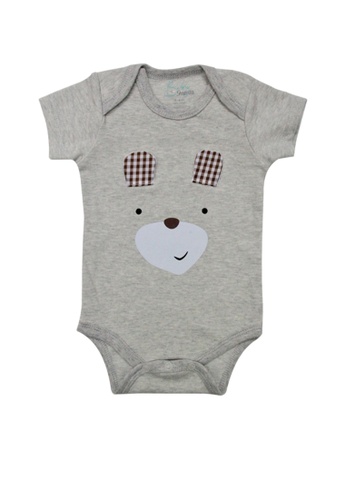 Baby 9months grey Grey Newborn Baby Bear Romper E52EEKA0A2366DGS_1