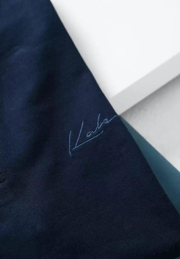 Kale HUGO Navy / Polo Shirt Lengan Pendek Pria