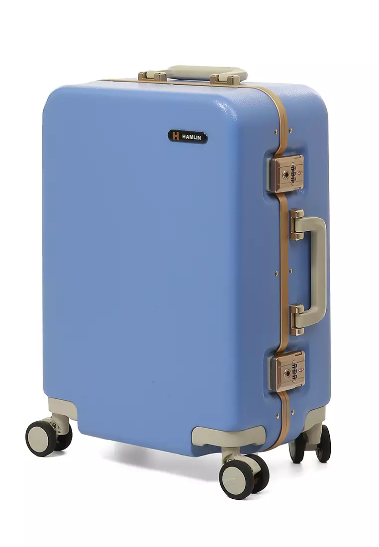 Carlton Tas Koper Alumunium Frame Size 20 Inch Travel Bag Unisex Large Compartment TSA Lock Material Polycarbonate ORIGINAL - Blue