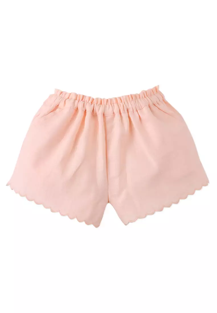 Baby Hinata Embroidered Empire Tunic Blouse & Shorts Set