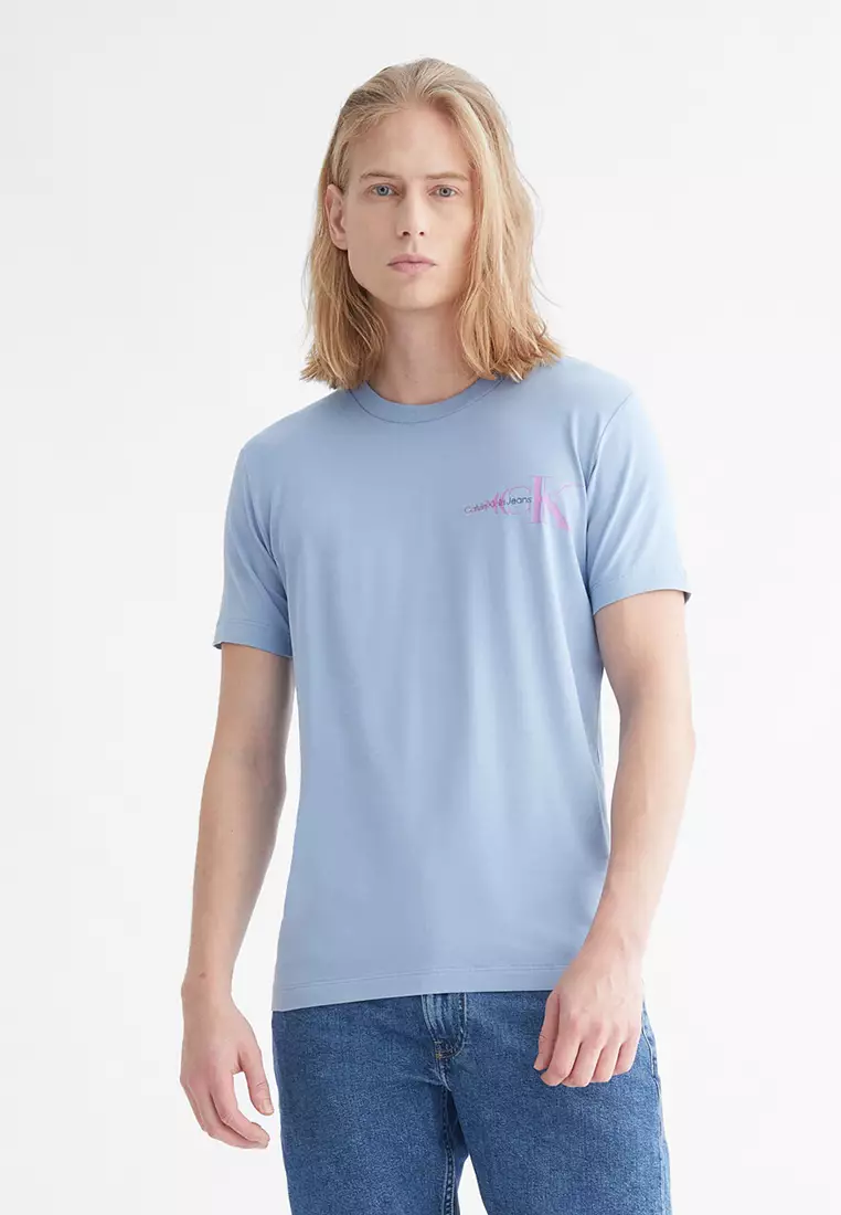 Calvin klein light blue t outlet shirt