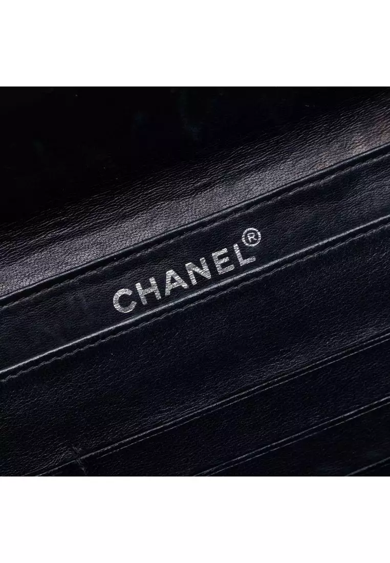 Pre-Loved Chanel Cc Choco Bar Denim Chain Flap