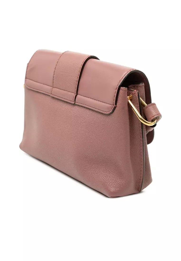 Pre-Loved Burberry Small Leather Medley Buckle Crossbody