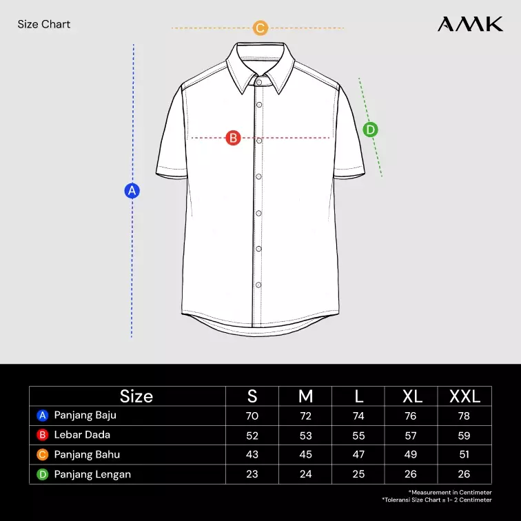 AMK Kemeja Motif Pria Lengan Pendek SHP Lamar Ss Brown