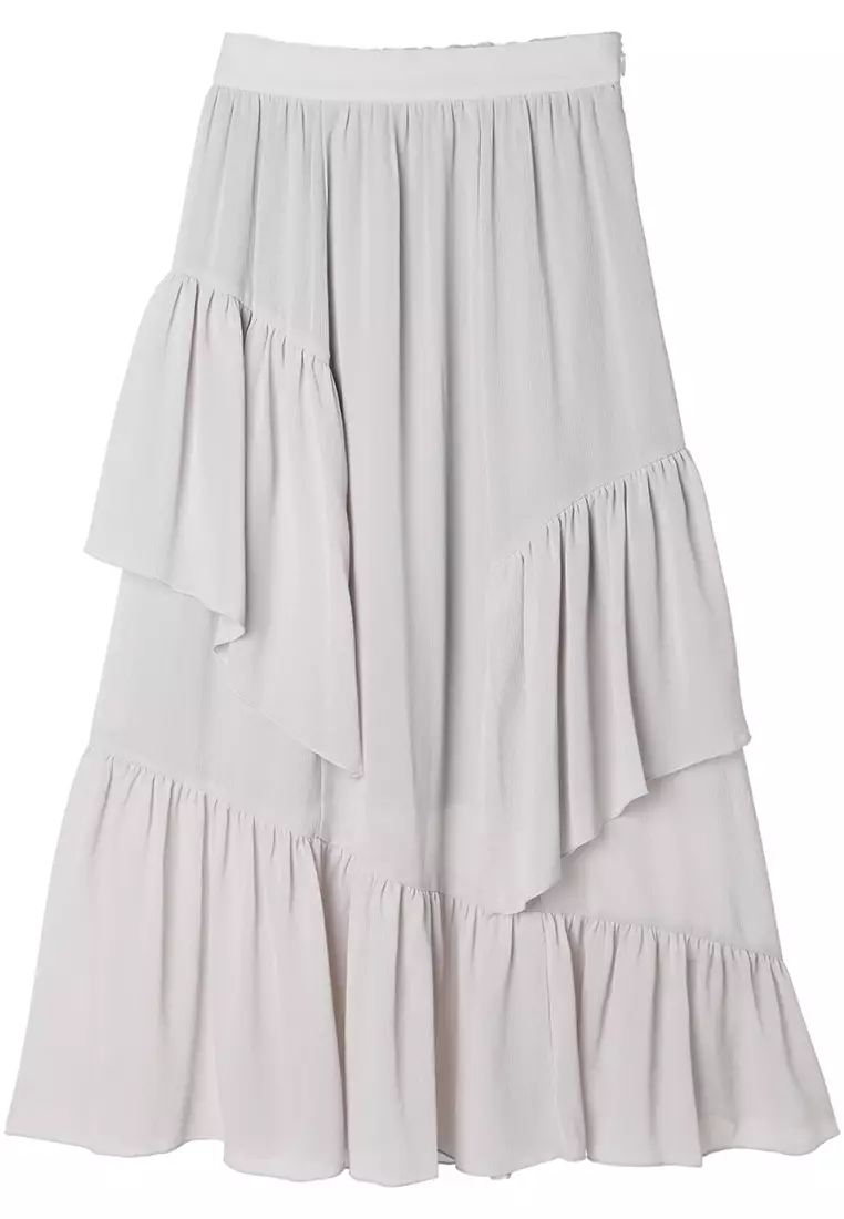 Earth Music & Ecology - Isamu Sheer Willow Asymmetrical Skirt