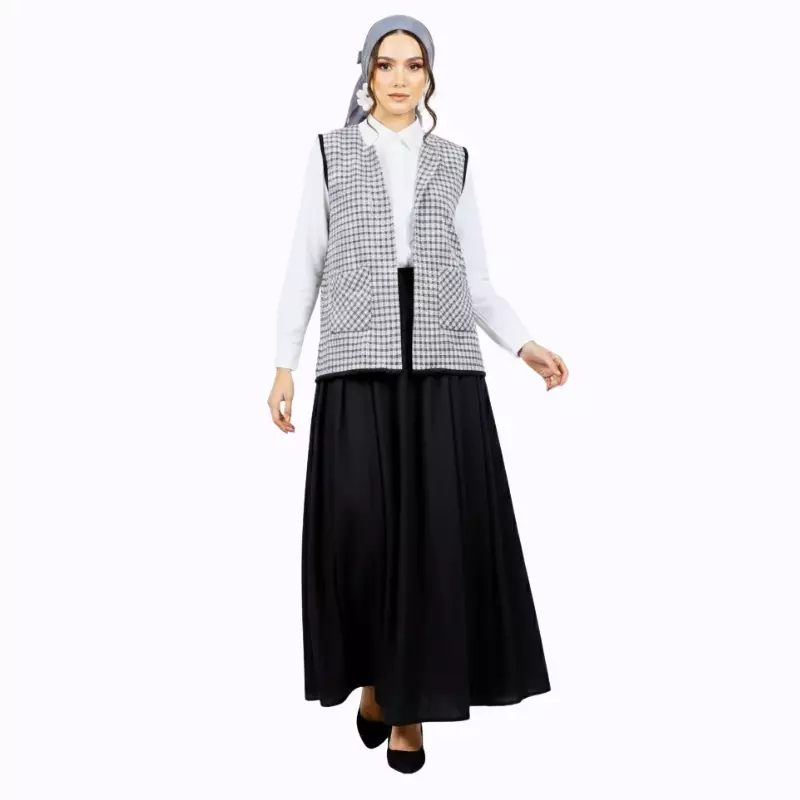 Blazer Batik Wanita - Bhatara Batik Jisoo - Rompi Batik Modern Tanpa Lengan