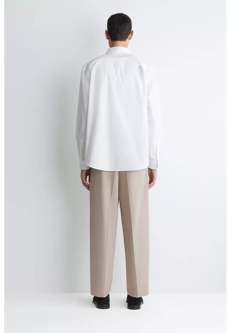 RELAXED PIMA COTTON-POPLIN SHIRT