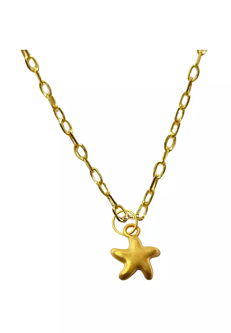 Gold star hot sale chain necklace