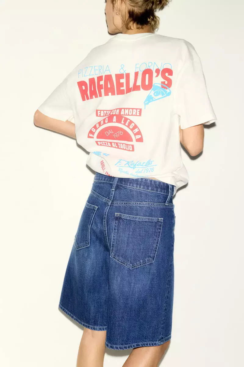 Denim Bermuda shorts