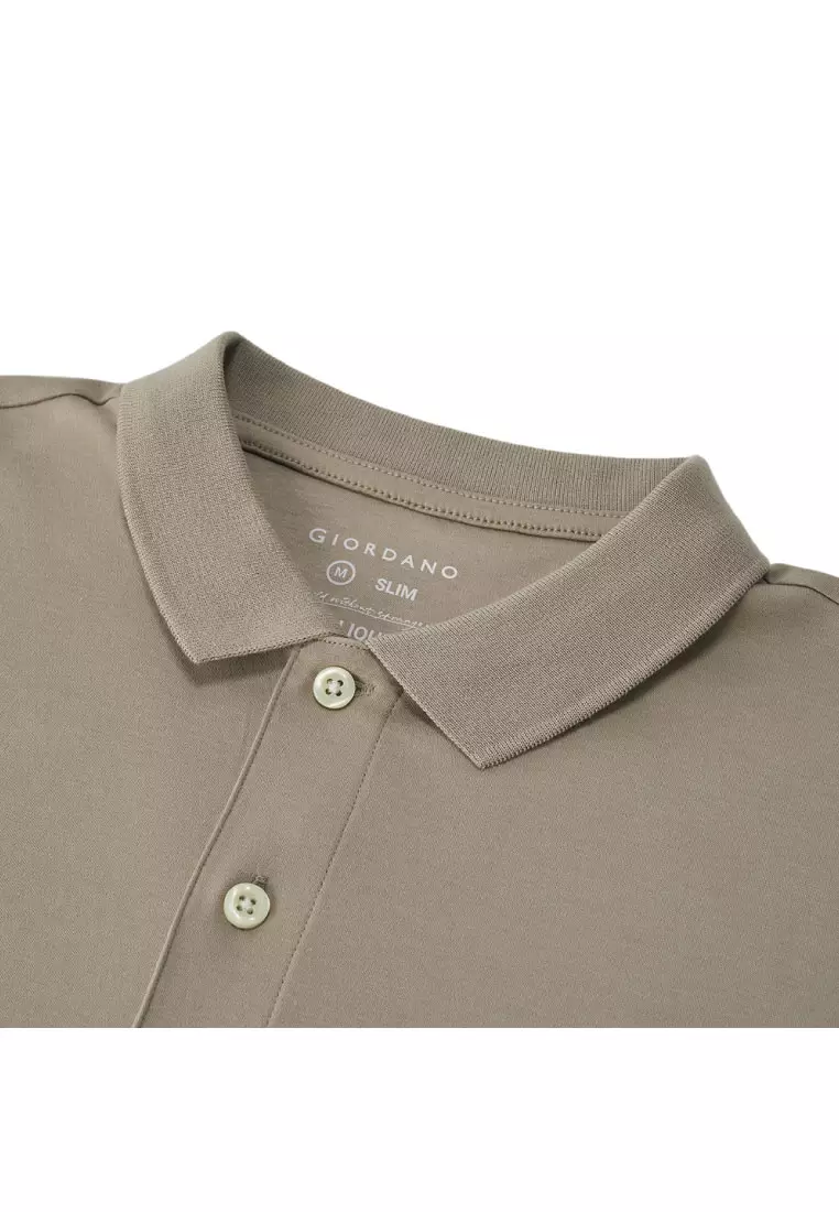 Men's Liquid Touch Short Sleeve Slim Embroidery Polo 01015291