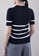 SUB black Women Stripe Pattern Knit Top D6911AA98162D9GS_3