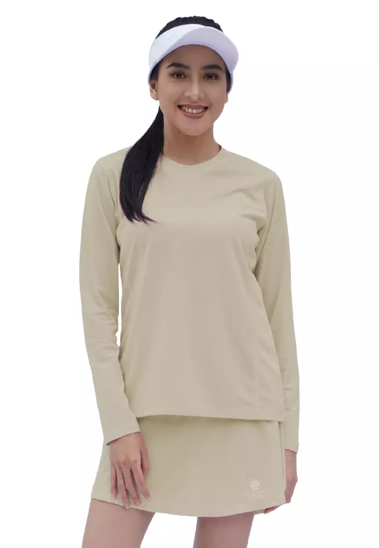 Tiento Kaos Running Dry Fit Baju Olahraga Wanita Lengan Panjang Gym Pakaian Sport Lari