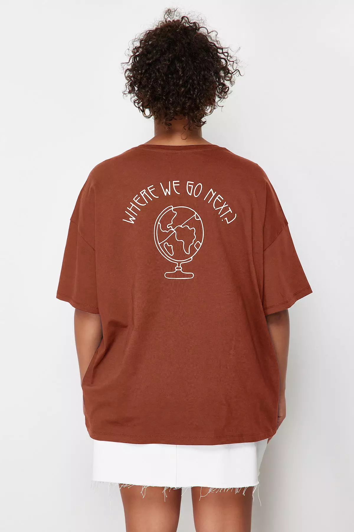 Plus Size Cotton Graphic T-Shirt