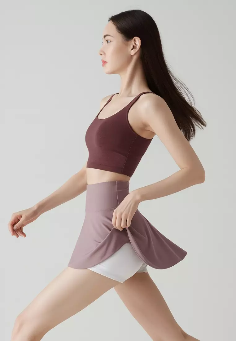 Raya Skirt – 2-in-1 High Waist Sports Skort with Built-in Shorts & Pocket for Tennis Badminton Gym & Everyday Wear