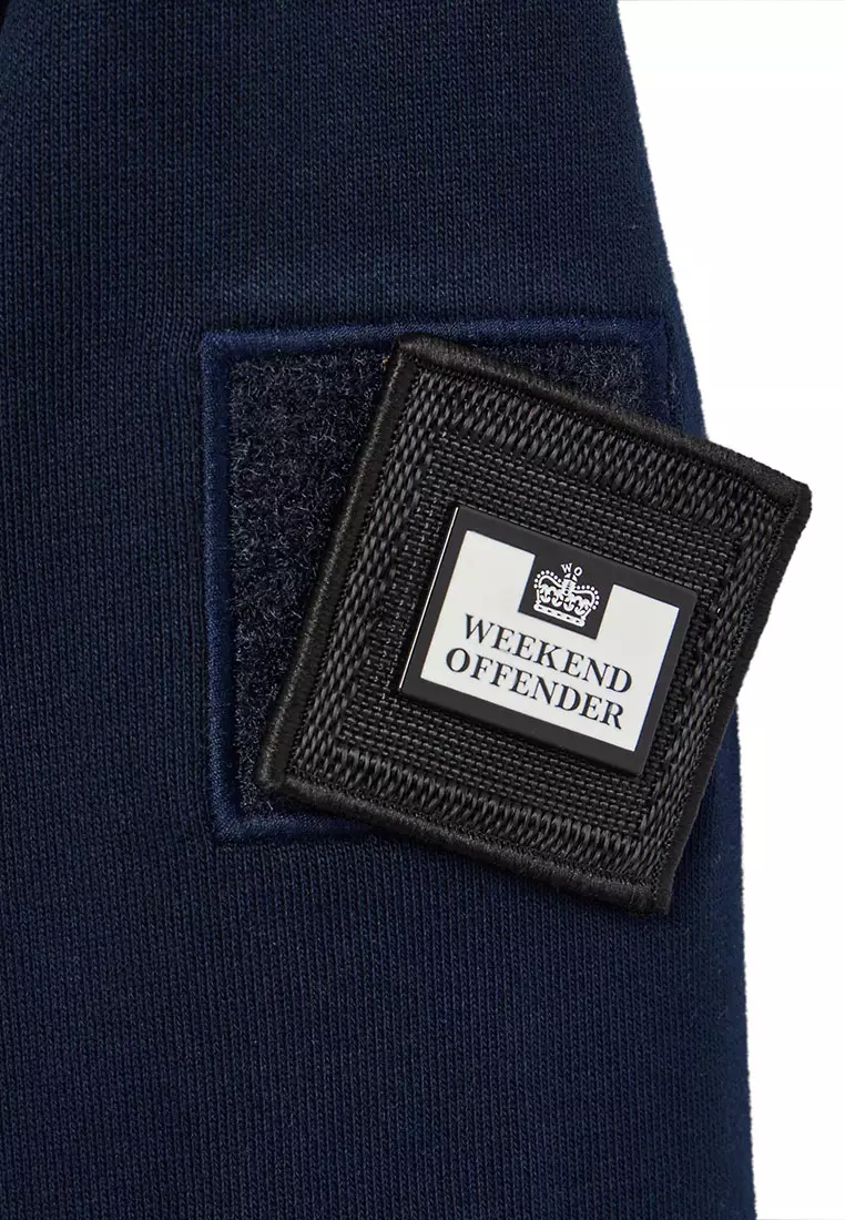 MENS NAVY KRAVIZ 1/4 ZIP WITH PARACHUTE OVERLAY