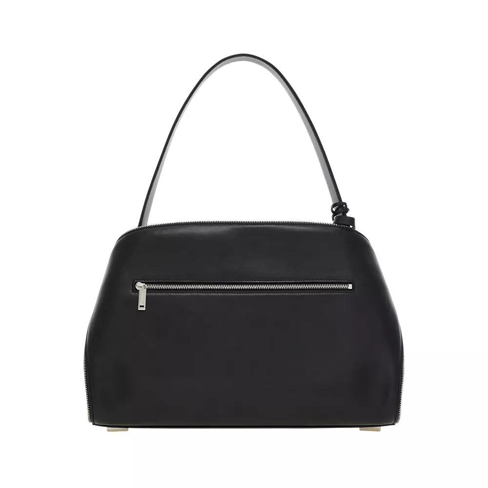 Hug Soft Medium Shoulder Bag Multi-Zip Black