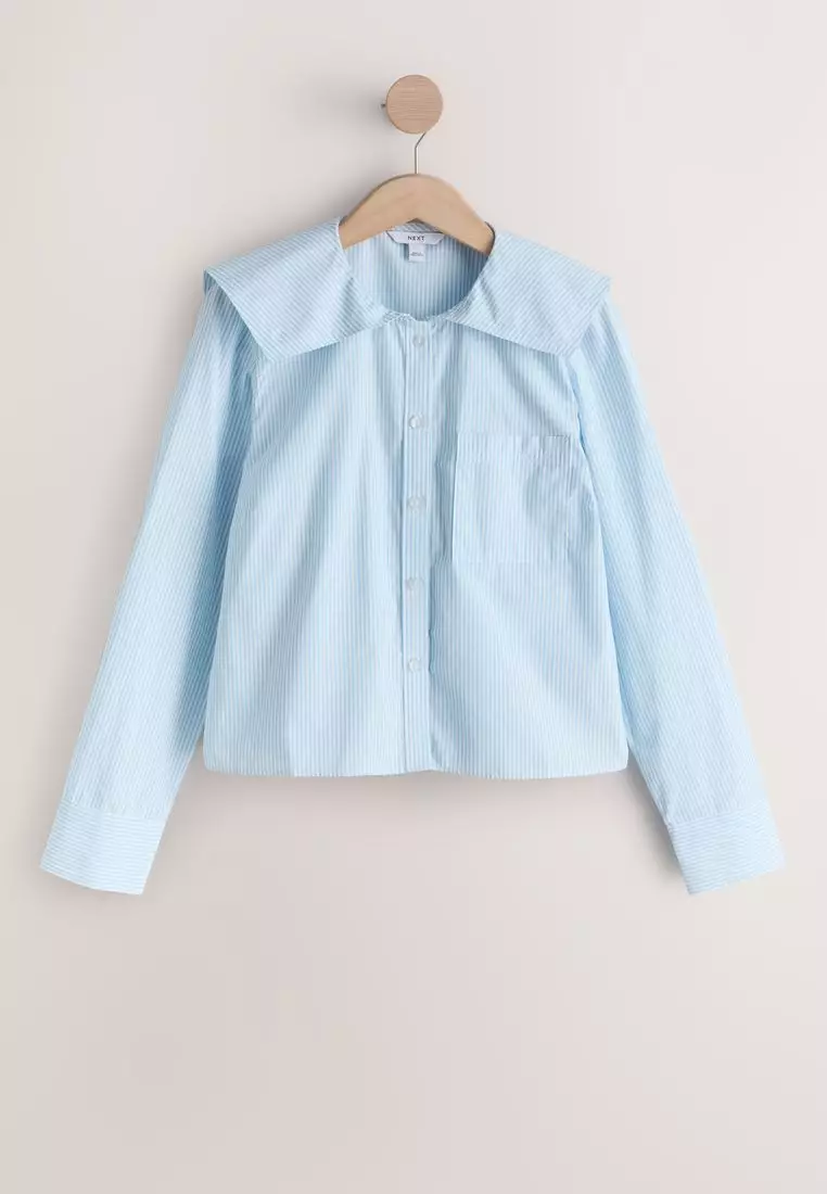 Long Sleeve Sailor Collar Shirt