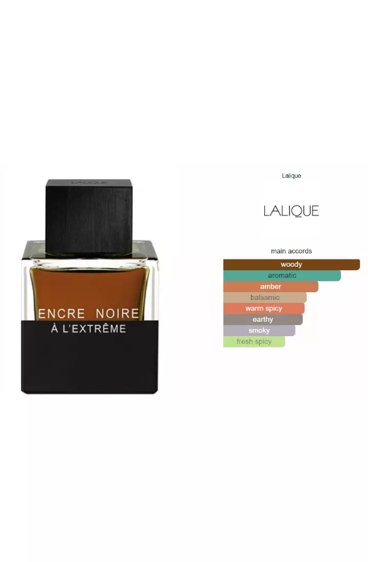 Lalique Encre Noire A L'Extreme Man EDP - 100 ML (Parfum Pria)