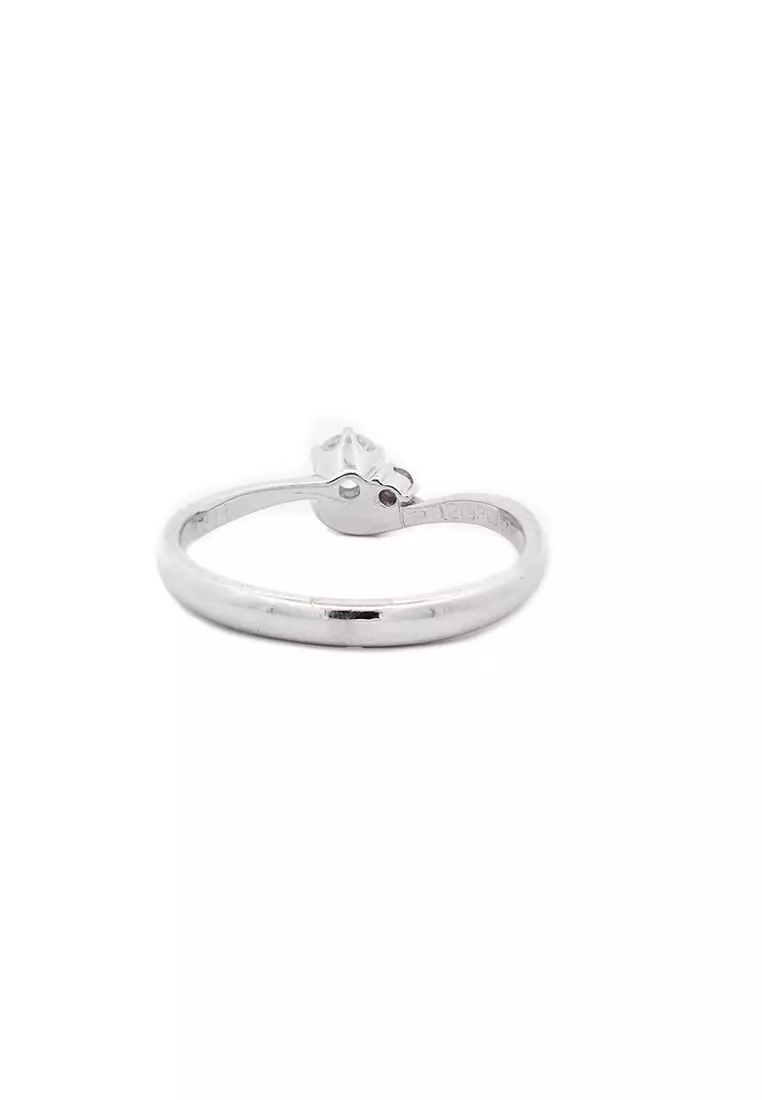 PT Platinum Made White Lady Ring with Diamonds