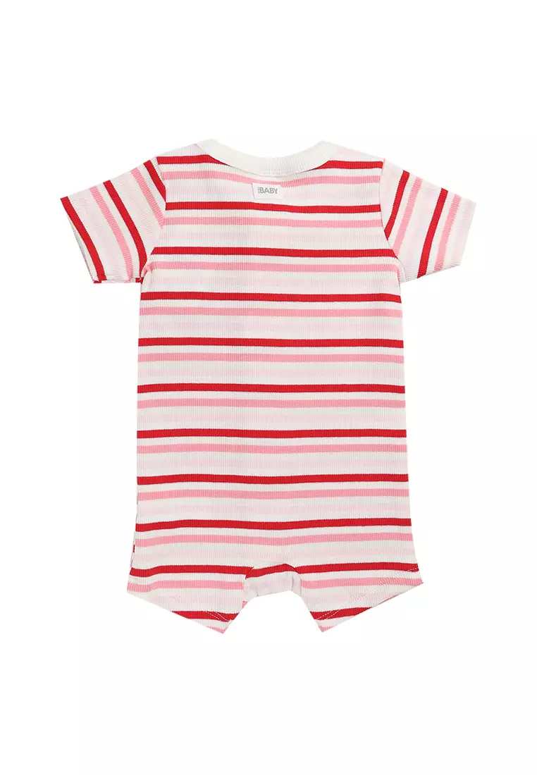 The Short Sleeve Zip Romper