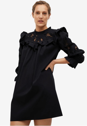 Buy Mango Swiss Embroidery Popelin Dress 2021 Online Zalora Singapore