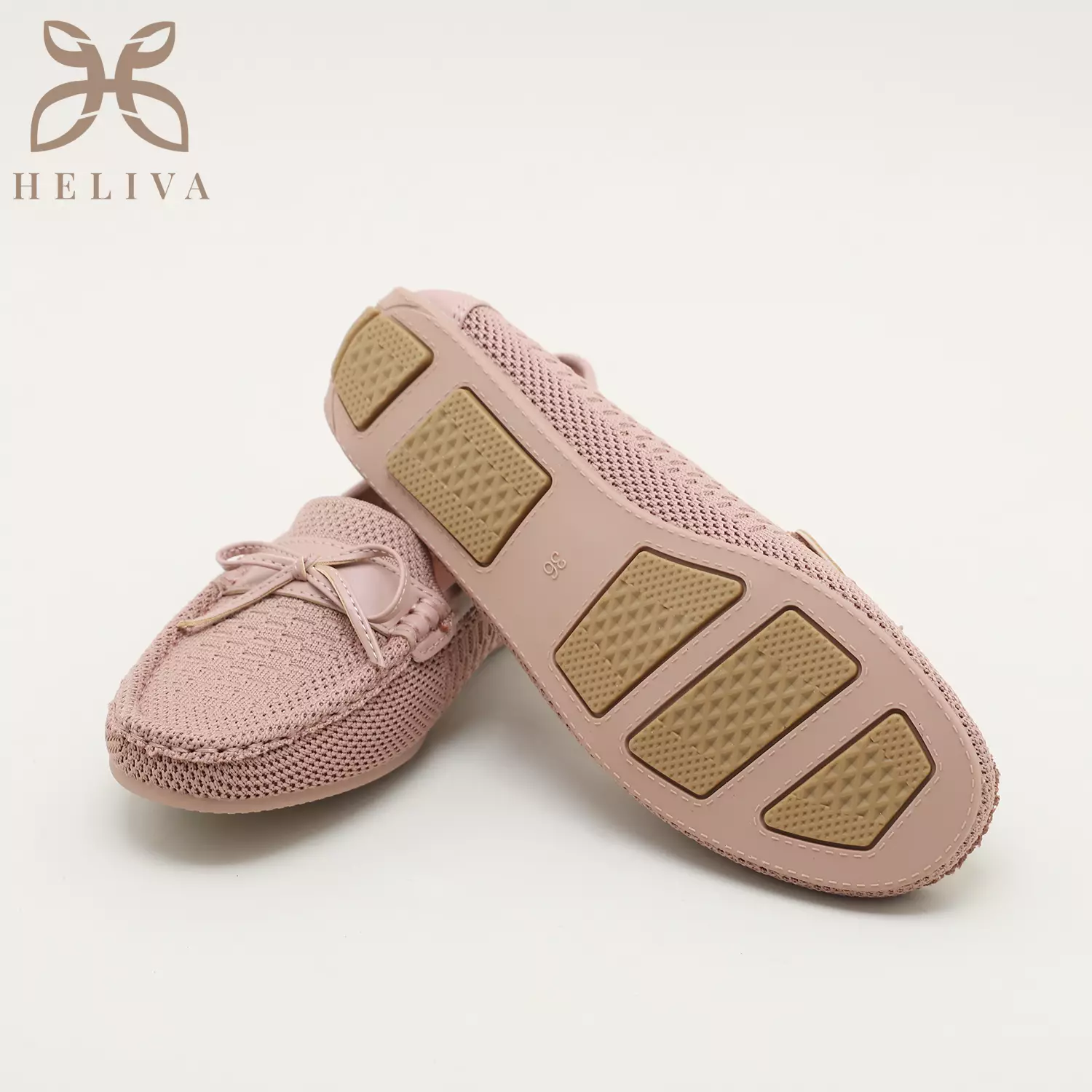 Heliva Valencia Loafers Bow Women Shoes Knitted
