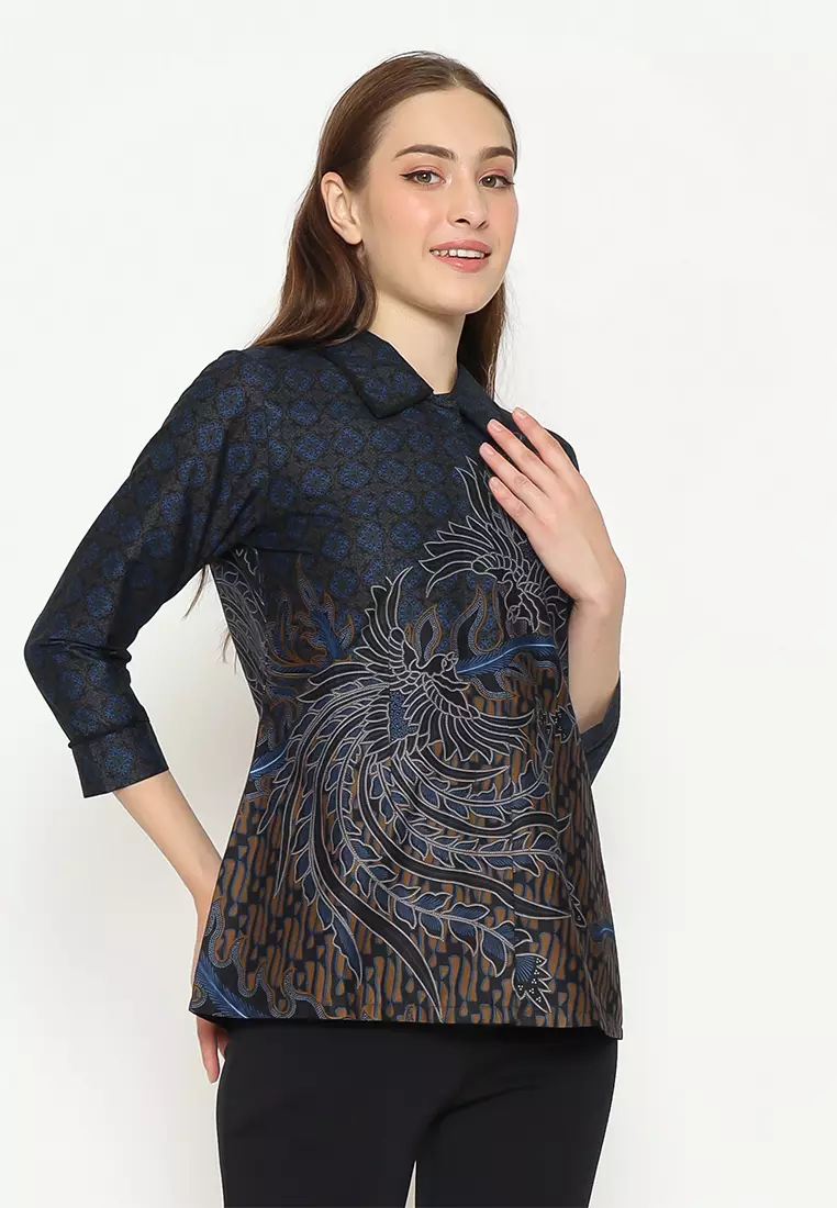 Hadinata Batik Wanita Superfine Blouse Lavanya Luvan