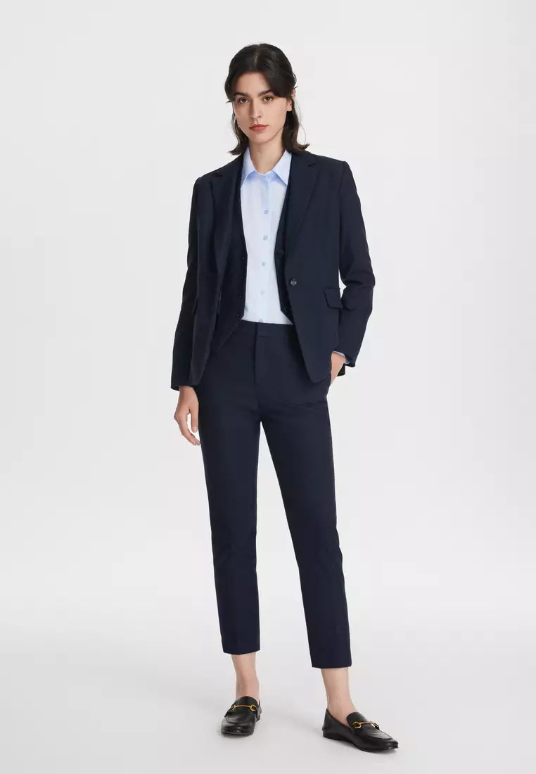 長袖合身剪裁西裝外套