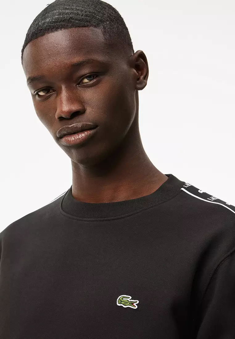 Buy Lacoste Logo Stripe Jogger Sweatshirt 2025 Online | ZALORA