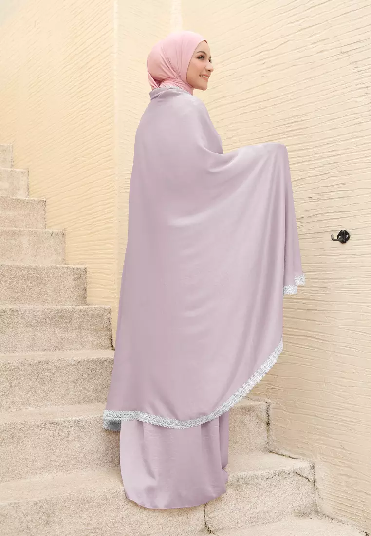 Ataya Prayer Set | Mukena Renda 2in1 - Orchid Grape