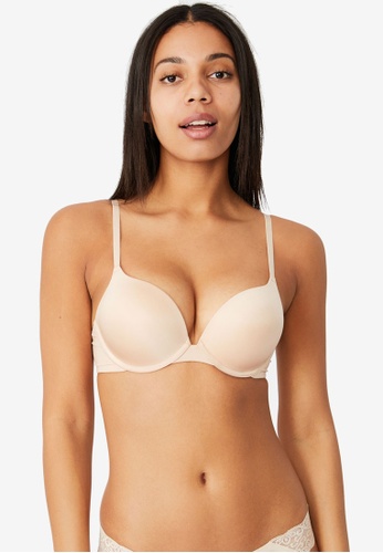 Cotton On Body brown and beige Ultimate Comfort Push Up2 Bra 00E4CUSA58B04EGS_1