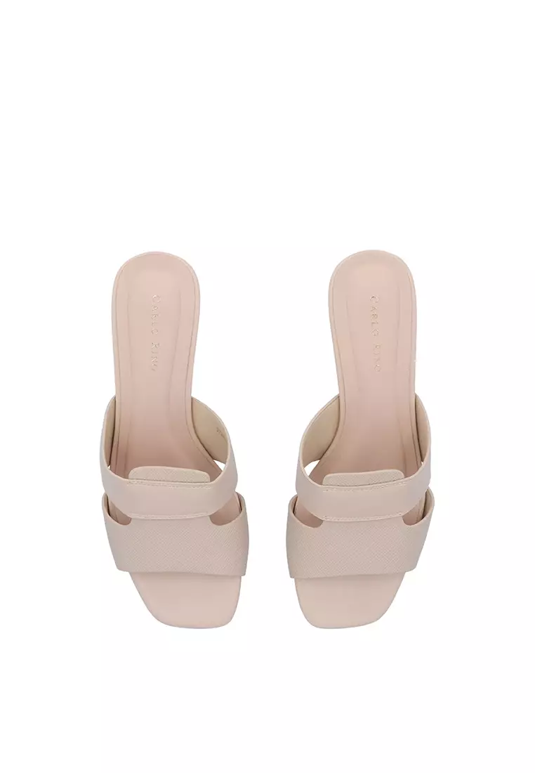 Beige Everyday Step Heeled Sandals