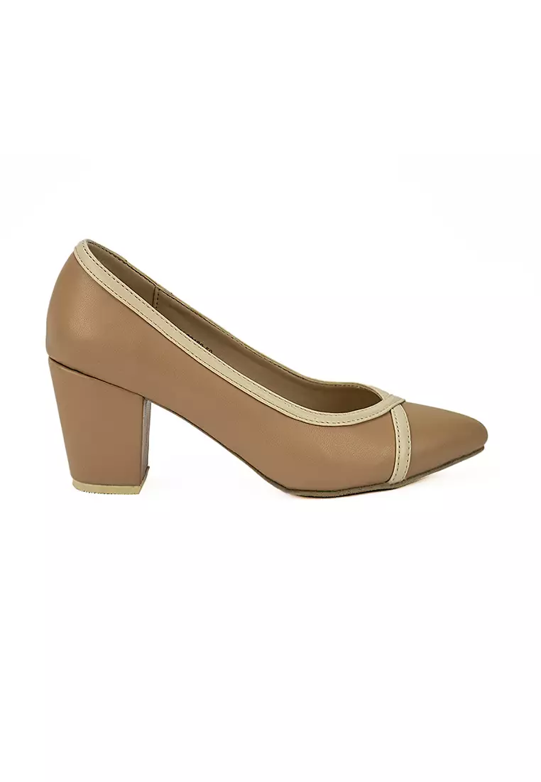 Discount on Cardam's Lifestyle  shoes - SKU: Cardams Eclb Olv 00199 Beige Women Pumps