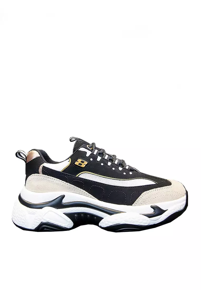 Discount on Twenty Eight Shoes  shoes - SKU: VANSA Leather Hidden Heel Platform Sneakers  VSW-T022