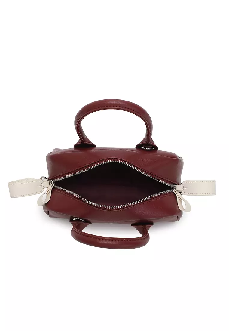 Women's Top Handle Bag / Sling Bag / Crossbody Bag / Shoulder Bag (Tas Tangan Wanita / Tas Selempang Wanita / Tas Bahu Wanita) - Merah