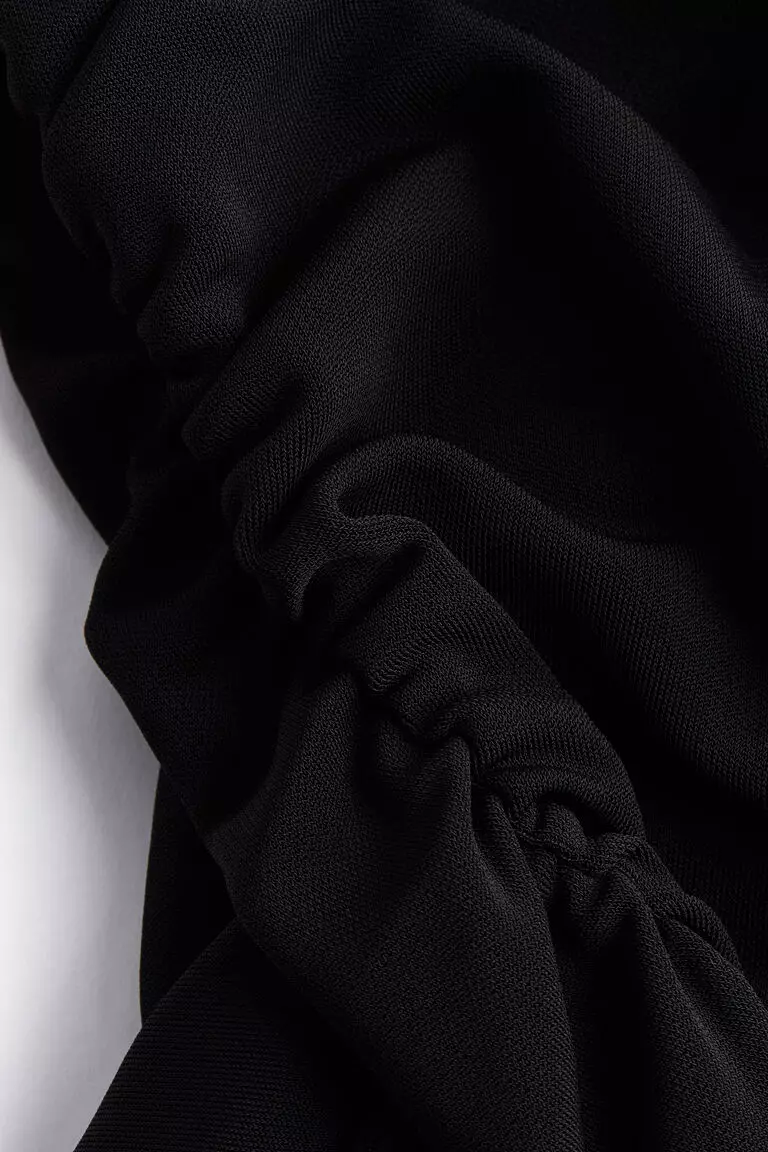 Jersey one-shoulder dress