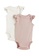 H&M white and pink 2-Pack Picot-Trim Bodysuits 4B363KA459571AGS_1