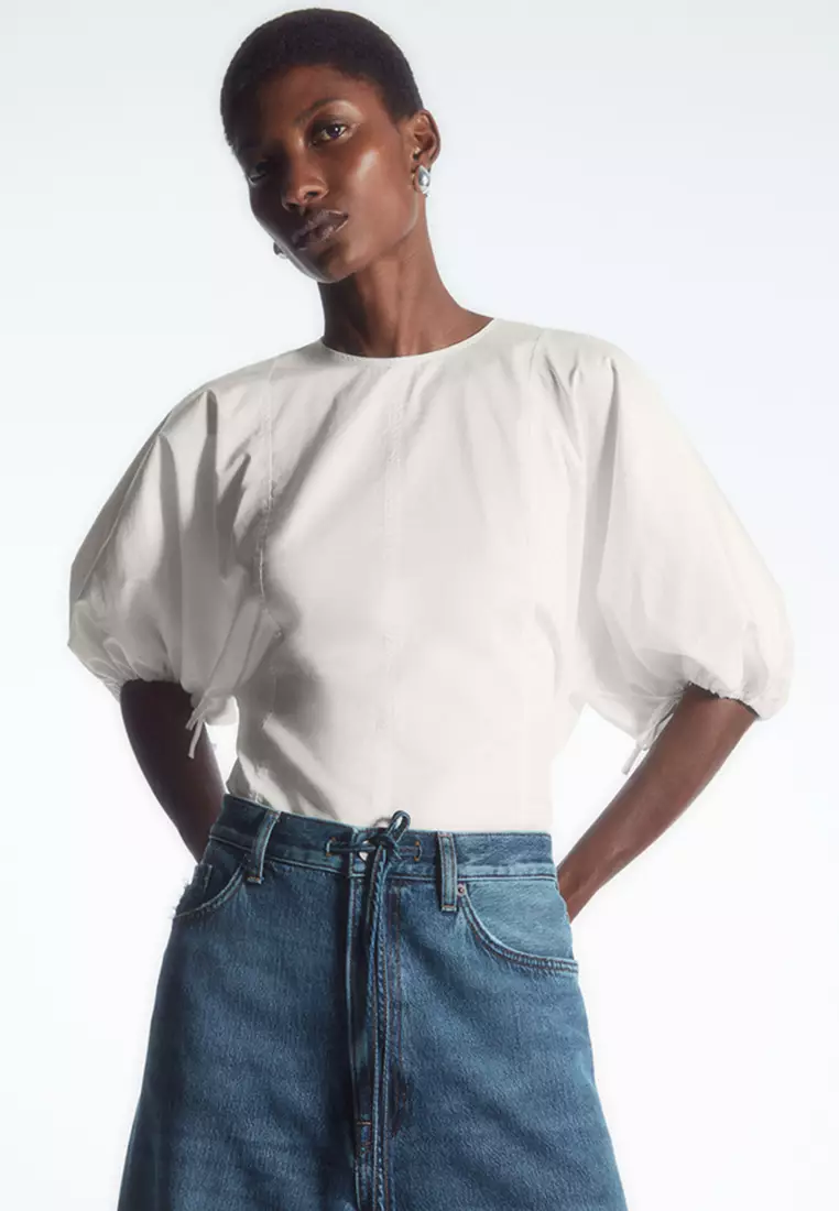 最終値下げ！CLANE WAIST SHAPE PUFF SLEEVE TOPS CLANE Sold Out Immediately】WAIST SHAPE PUFF SLEEVE TOPS