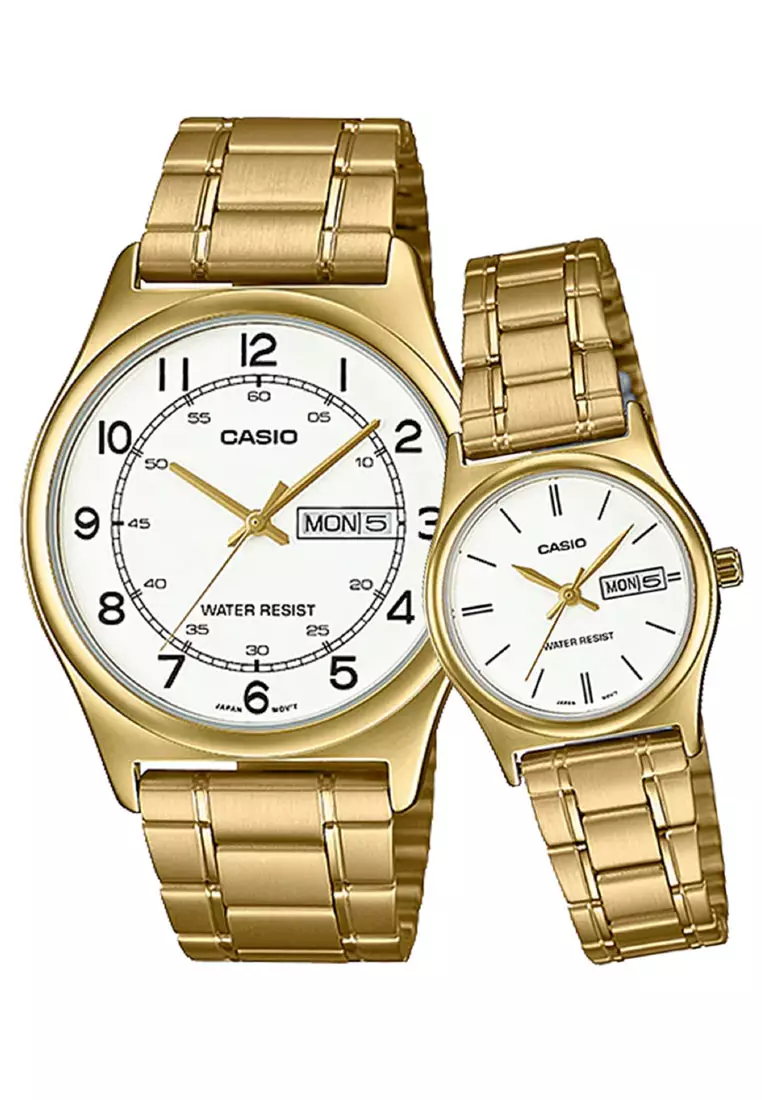 Analog Couple Watches COUPLE-V006G-7B