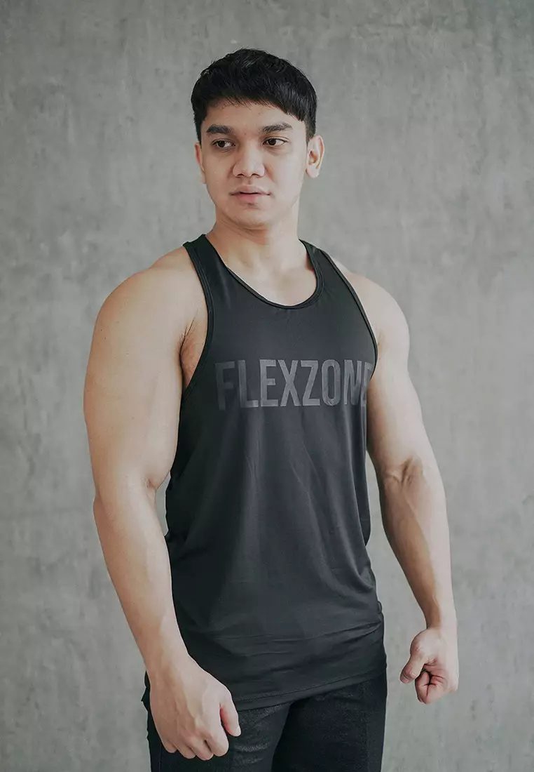 FLEXZONE Sport Singlet Basic Series Black