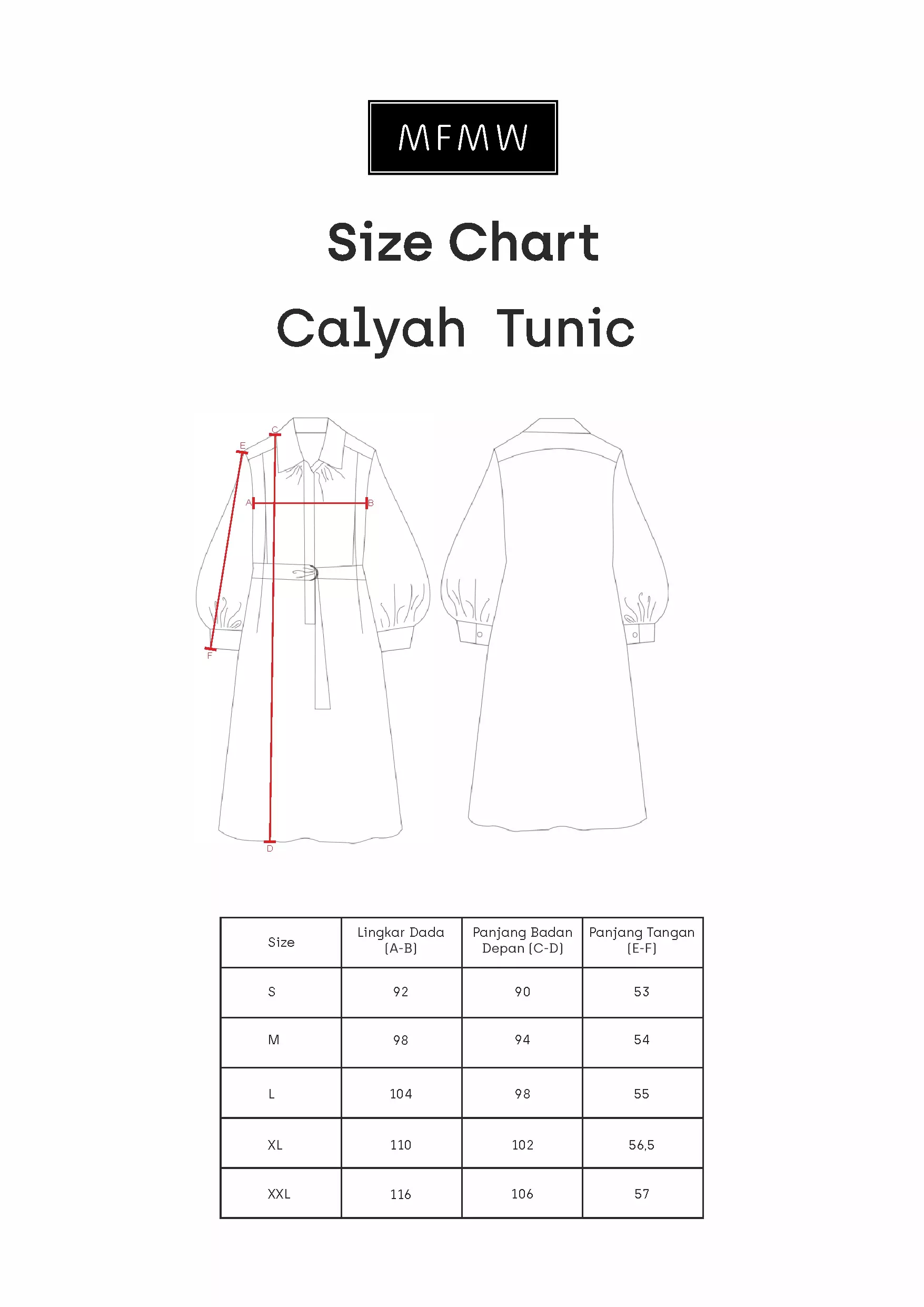 MFMW Calyah Tunik Orange Motif Bunga