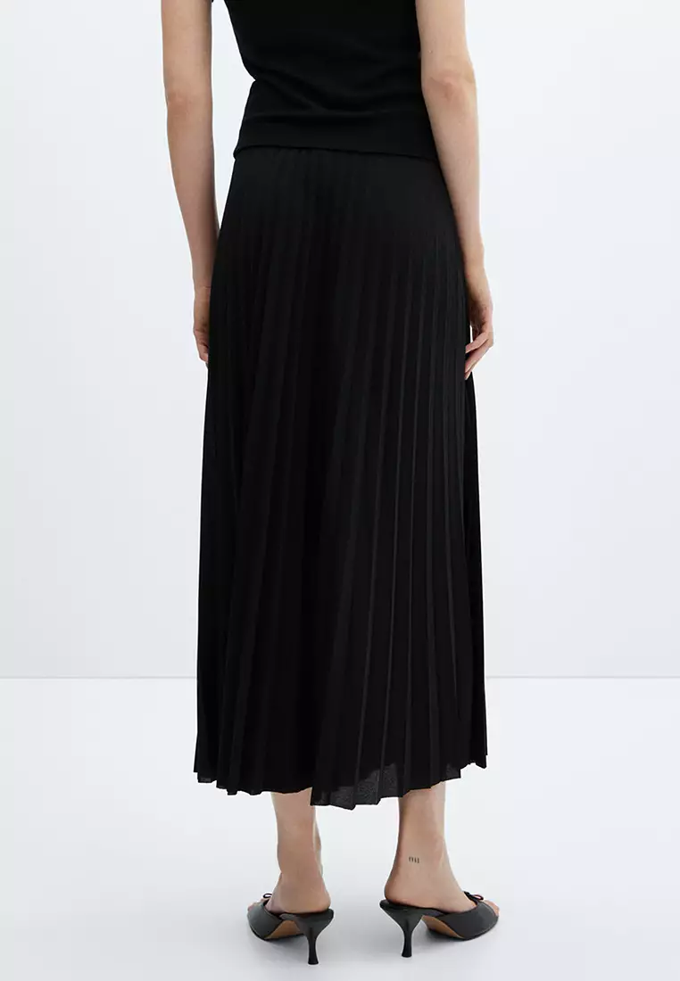 Buy Mango Pleated Long Skirt Online 