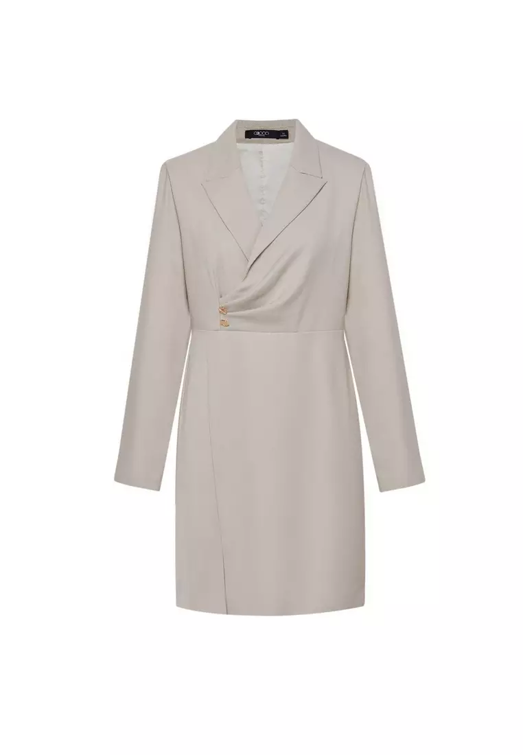 長袖西裝款連身裙