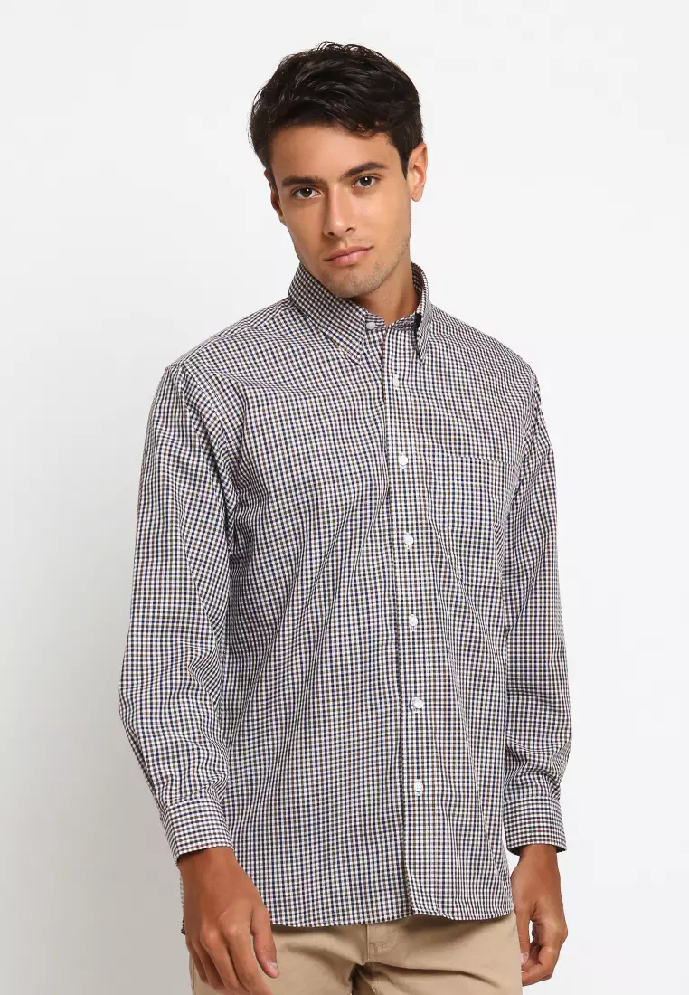 Byford Long Sleeve Kotak-kotak