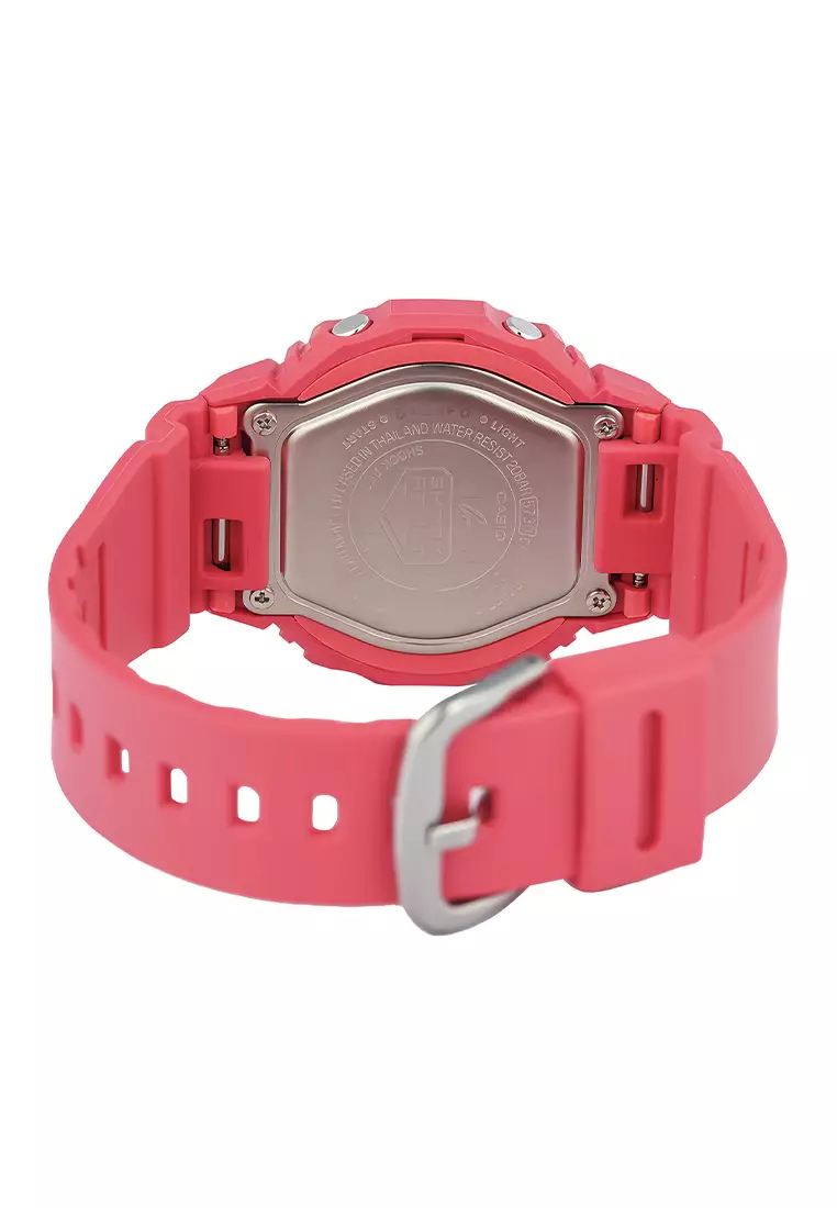 Jam Tangan Analog Digital Wanita Casio G-Shock - Pink Resin Strap - GMA-P2100-4A