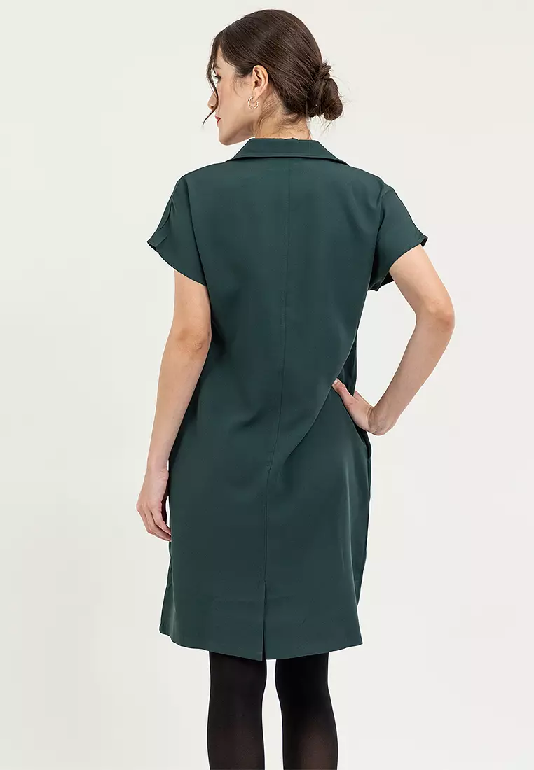 Carvy Collared Column Dress