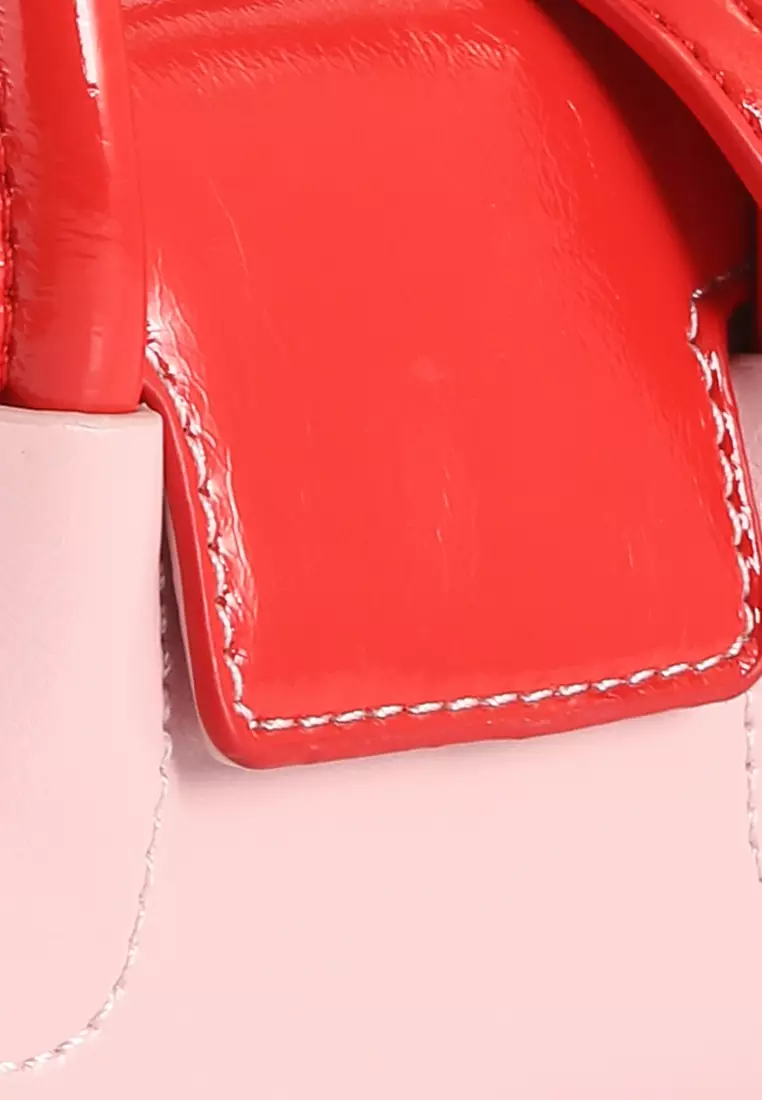 Red cheap pink bag