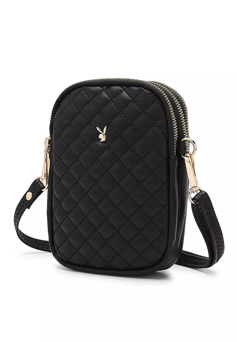 Playboy bunny compact saffiano sling online bag