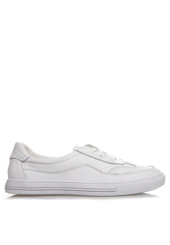 Twenty Eight Shoes white Smart Causal Leather Sneakers RX028-5 B4A1FSH53C781FGS_1
